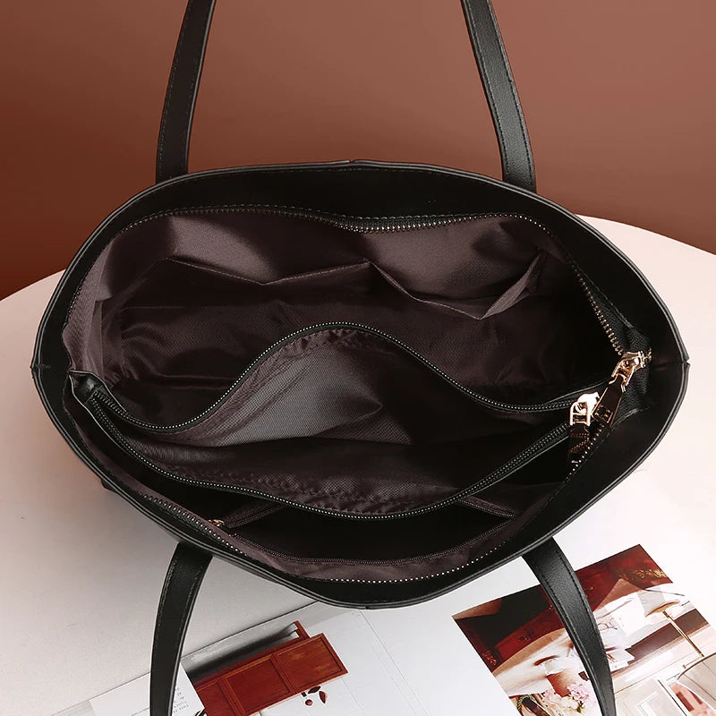 Sac à main en cuir PU pour femme, grande capacité, haute qualité