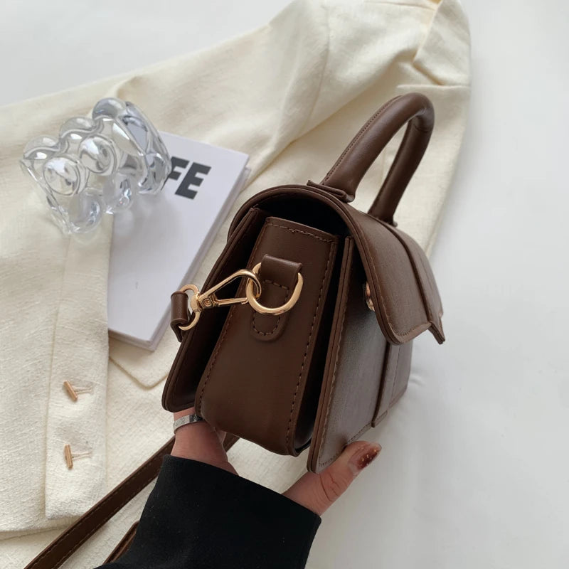 Sac à bandoulière en cuir synthétique pour femme