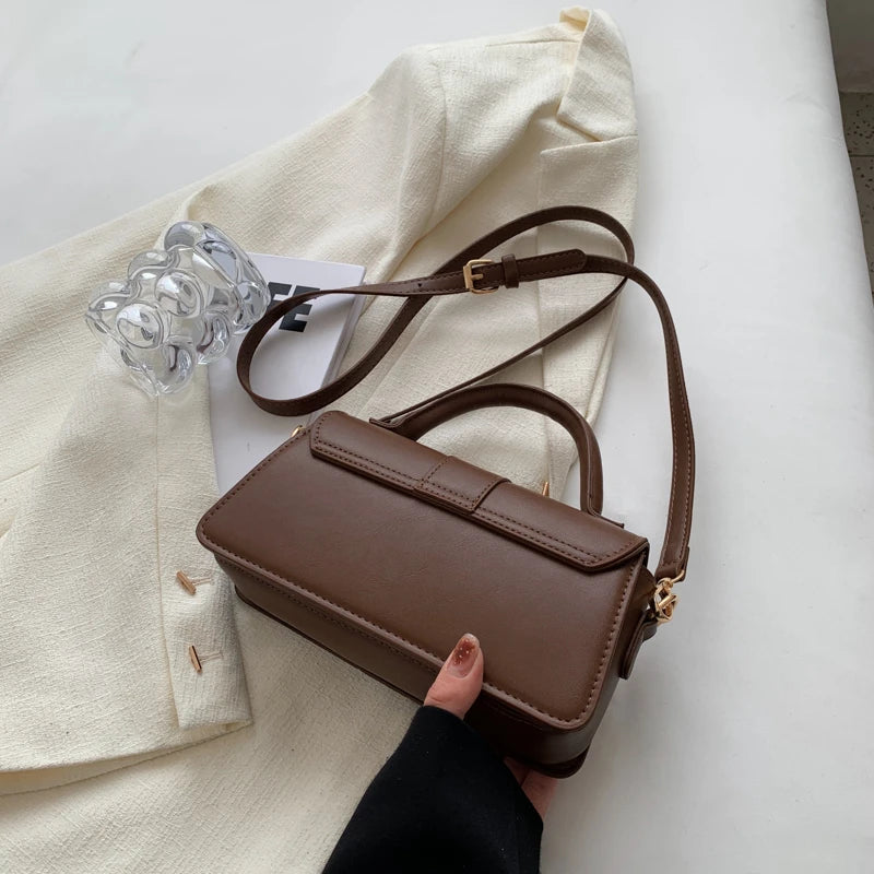 Sac à bandoulière en cuir synthétique pour femme