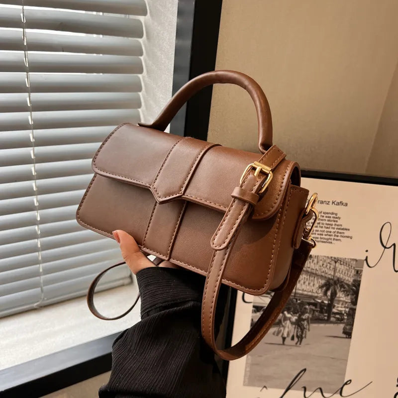 Sac à bandoulière en cuir synthétique pour femme