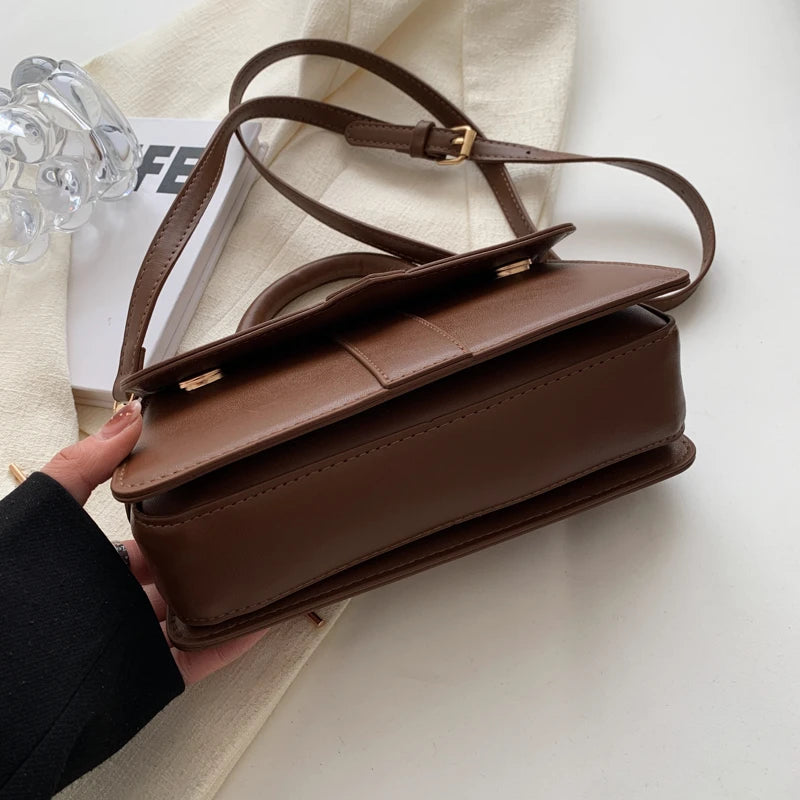 Sac à bandoulière en cuir synthétique pour femme