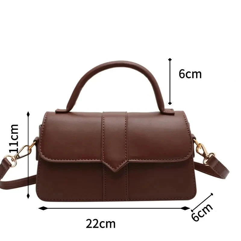 Sac à bandoulière en cuir synthétique pour femme